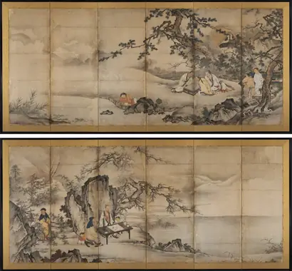 Dokumentasi museum The Four Accomplishments. attributed to: Kano Shōei (Japanese, 1519–1592).
