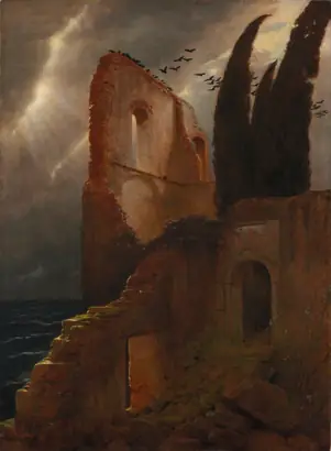 Dokumentasi museum Ruin by the Sea. Arnold Böcklin (Swiss, 1827–1901).