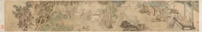Dokumentasi museum The Ninth Day Literary Gathering at Xing’an [Temporary Retreat]. Fang Shishu (Chinese, 1693–1751); and: Ye Fanglin (Chinese, active late 1600s–mid-1700s).