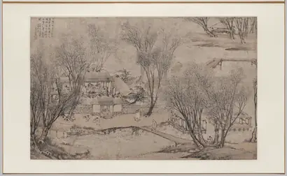 Dokumentasi museum New Year's Day in a Village at Stone Lake. Li Shida (Chinese, c. 1549–c. 1621).