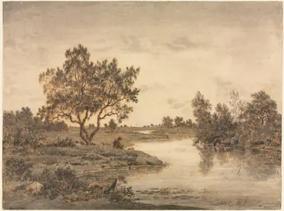 Dokumentasi museum The Fisherman (Le Pêcheur). Théodore Rousseau (French, 1812–1867).