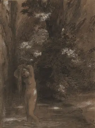 Dokumentasi museum The Bath. Félix Bracquemond (French, 1833–1914).