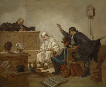 Dokumentasi museum Pierrot in Criminal Court. Thomas Couture (French, 1815–1879).
