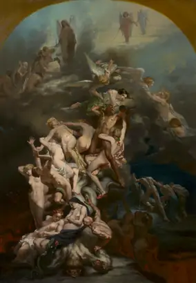 Dokumentasi museum Heaven and Hell. Octave Tassaert (French, 1800–1874).