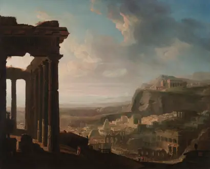 Dokumentasi museum Ruins of an Ancient City. John Martin (British, 1789–1854).