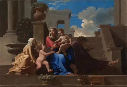 Dokumentasi museum The Holy Family on the Steps. Nicolas Poussin (French, 1594–1665).