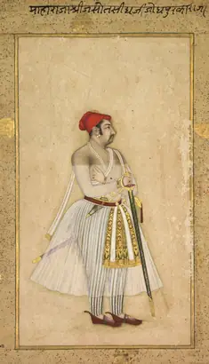 Dokumentasi museum Jaswant Singh of Jodhpur (reigned 1635–1678). Nama pembuat belum tercantum pada daftar atribusi museum.