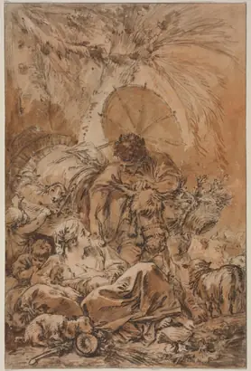 Dokumentasi museum The Departure of Jacob. François Boucher (French, 1703–1770).