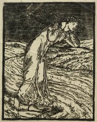 Dokumentasi museum Psyche Throwing Herself into the River. designed by: William Morris (British, 1834–1896); engraved by: Edward Burne-Jones (British, 1833–1898).