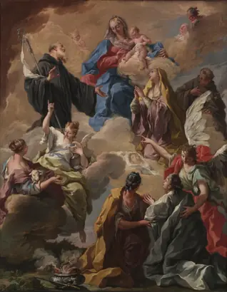 Dokumentasi museum Saints Presenting a Devout Woman to the Virgin and Child. Giovanni Battista Pittoni (Italian, 1687–1767).