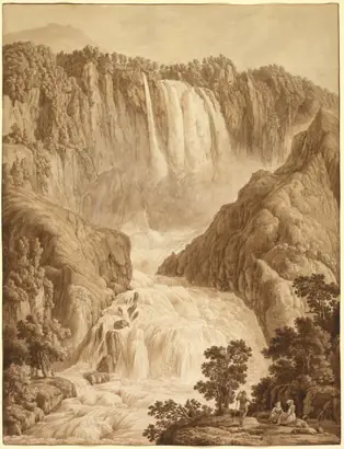 Dokumentasi museum The Waterfall of Marmore at Terni. Philipp Hackert (German, 1737–1807).