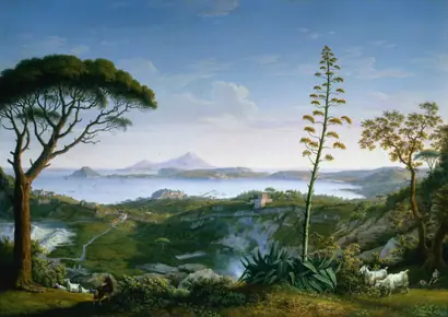 Dokumentasi museum View of the Gulf of Pozzuoli from Solfatara. Philipp Hackert (German, 1737–1807).