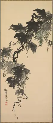 Dokumentasi museum Grapes. Sugai Baikan (Japanese, 1784–1844).