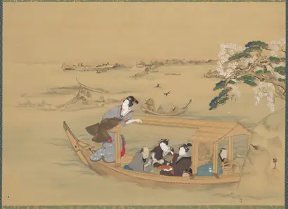 Dokumentasi museum Pleasure Boat on the Sumida River. Teisai Hokuba (Japanese, 1771–1844).