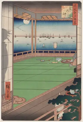 Dokumentasi museum The Moon-Viewing Promontory, from One Hundred Views of Famous Places in Edo. Utagawa Hiroshige (Japanese, 1797–1858).