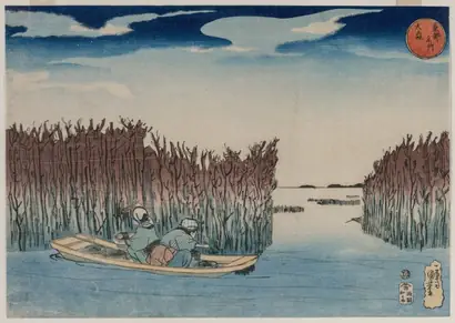 Dokumentasi museum Ōmori, from the series Famous Places in the Eastern Capital. Utagawa Kuniyoshi (Japanese, 1797–1861).
