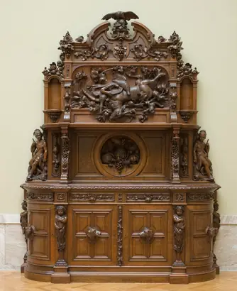 Dokumentasi museum Sideboard. attributed to: Joseph Alexis Bailly (American, 1825–1883).