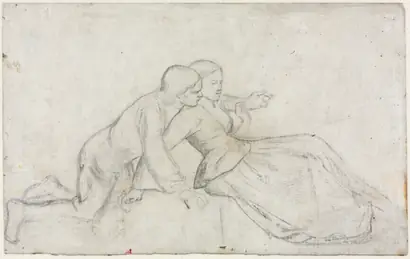 Dokumentasi museum Study for "The Hireling Shepherd". William Holman Hunt (British, 1827–1910).