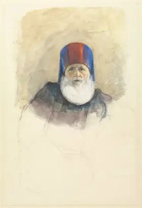 Dokumentasi museum Study for Mehmet Ali Pasha. John Frederick Lewis (British, 1805–1876).