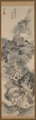 Dokumentasi museum Happy Forest, from Water Margin. Matsumura Goshun (Japanese, 1752–1811); and: inscribed by: Amenomori Shōteki (Japanese, 1731–1786).