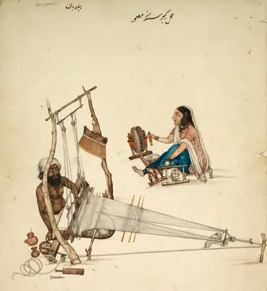 Dokumentasi museum Weaving and Spinning. Kehar Singh (Indian).