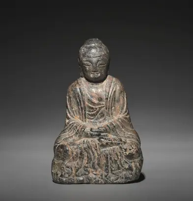 Dokumentasi museum Seated Sakyamuni Buddha. Nama pembuat belum tercantum pada daftar atribusi museum.