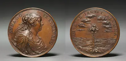 Dokumentasi museum Medal of Anne of Austria (obverse) and (reverse). Jean Warin (French, 1604–1672).