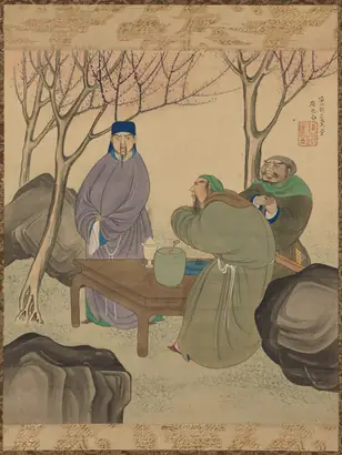 Dokumentasi museum Oath of the Peach Garden, from Romance of the Three Kingdoms. Matsumura Goshun (Japanese, 1752–1811).
