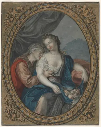 Dokumentasi museum Vertumnus and Pomona. Jean François Janinet (French, 1752–1814); after: Antoine Coypel (French, 1661–1722).