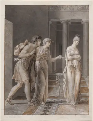 Dokumentasi museum The Meeting of Orestes and Hermione. Anne-Louis Girodet de Roucy-Trioson (French, 1767–1824).
