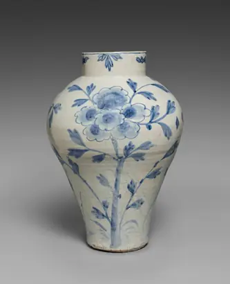 Dokumentasi museum Vase with Bird and Flower Design. Nama pembuat belum tercantum pada daftar atribusi museum.