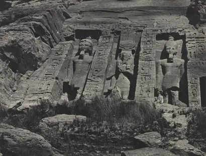 Dokumentasi museum Southern Portion of the Rock-cut Temple of Hathor, Abu Simbel. Maxime Du Camp (French, 1822–1894); published by: Gide et J. Baudry.