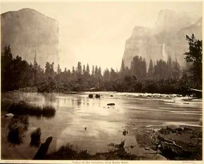 Dokumentasi museum Valley of the Yosemite, from Rocky Ford. Eadweard J. Muybridge (American, 1830–1904); published by: Bradley & Rulofson.
