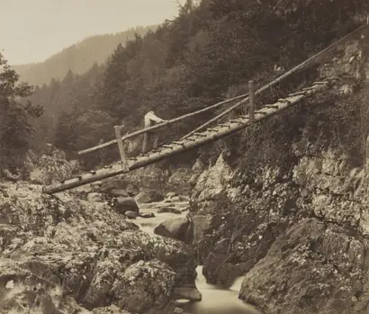 Dokumentasi museum The Miners' Bridge, on the Llugwy, North Wales. Roger Fenton (British, 1819–1869).