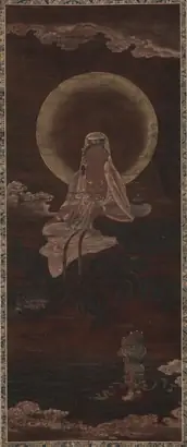 Dokumentasi museum Water-Moon Kannon (Suigetsu Kannon). Nama pembuat belum tercantum pada daftar atribusi museum.