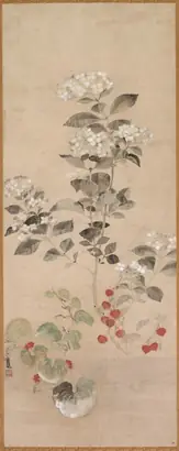 Dokumentasi museum Summer Flowers. Kitagawa Sōsetsu (Japanese, active 1639–50).