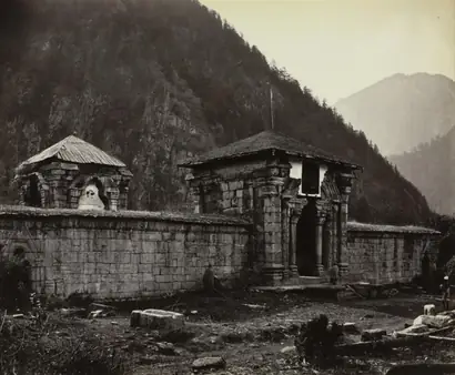 Dokumentasi museum Temple at Naveshera, Kashmir, India. Samuel Bourne (British, 1834–1912).