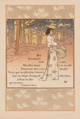 Dokumentasi museum Trembling Woods. George Auriol (French, 1863–1938); published by: L'Estampe originale, Album II.
