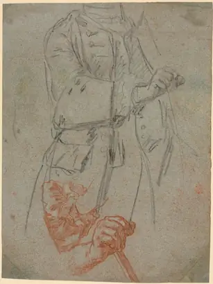 Dokumentasi museum Studies of a Costume, Sleeve, and Hand. Pietro Longhi (Italian, 1702–1785).