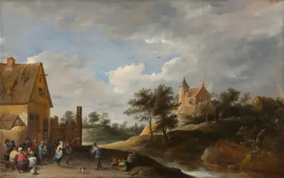 Dokumentasi museum Landscape with Peasants Dancing. David Teniers (Flemish, 1610–1690).