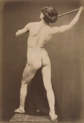Dokumentasi museum Male Nude. Guglielmo Marconi (French, 1842–after 1885).