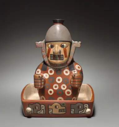 Dokumentasi museum Figure in a Litter. Nama pembuat belum tercantum pada daftar atribusi museum.