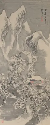 Dokumentasi museum Snow Landscape. Yosa Buson (Japanese, 1716–1783).
