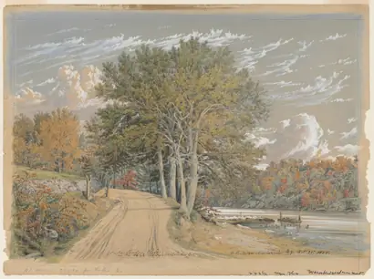 Dokumentasi museum On the Harlem River. William Rickarby Miller (American, 1818–1893).