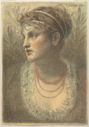 Dokumentasi museum The Coral Necklace. Frederick Sandys (British, 1829–1904).