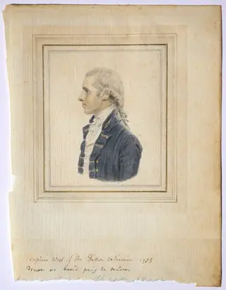 Dokumentasi museum Portrait of Sir Captain West of the Dutton Indiaman. John I Smart (British, 1741–1811).