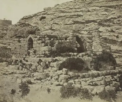 Dokumentasi museum Well of Joab, Jerusalem. James Robertson (British, 1813 (?)-aft 1865); Felice A. Beato (British, 1832–1909).