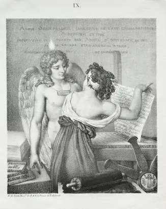 Dokumentasi museum The Genius of Lithography. Nicolas Henri Jacob (French, 1782–1871).