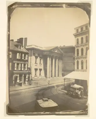 Dokumentasi museum First Bank of the United States, Philadelphia. Frederick DeBourg Richards (American, 1822–1903).