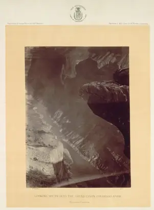 Dokumentasi museum Looking South into the Grand Canyon, Colorado River, Sheavwitz. William H. Bell (American, 1830–1910).